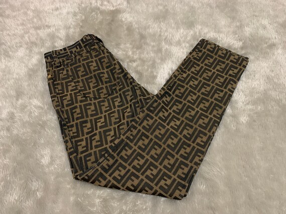 Vintage FENDI ZUCCA Monogram Trouser 