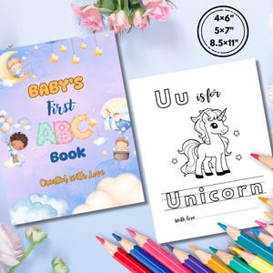 Alphabet Coloring Book, ABC Preschool, Alphabet Coloring Book Printiable, Alphabet Letters Coloring Pages, Experience Gifts for Kids