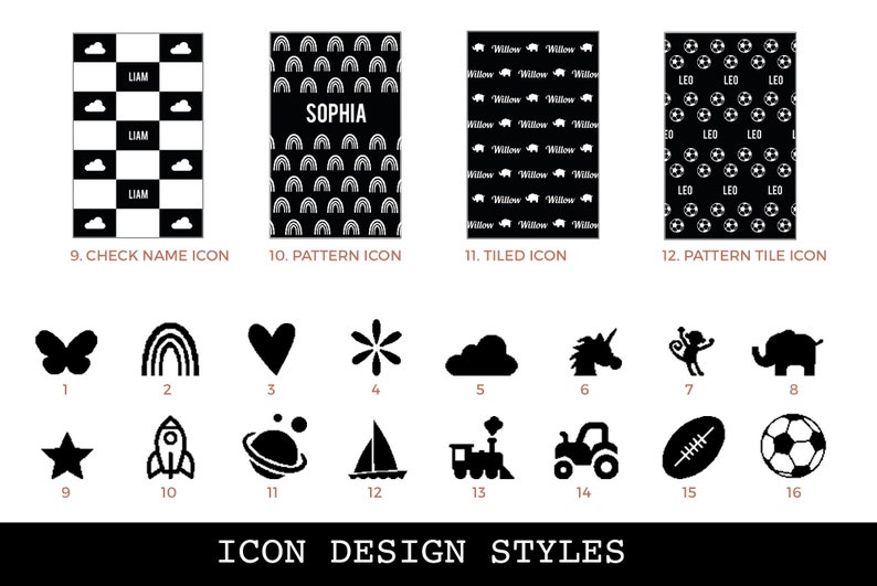 Knitted Custom Name Cot Blanket Personalized 100 Cotton Etsy