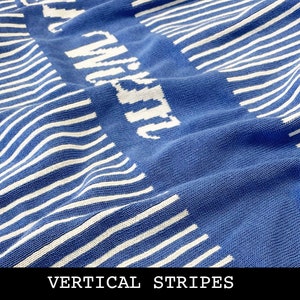 Custom Baby Blanket Vertical Stripes 5 Sizes. 100% Cotton Knitted Blanket. image 4