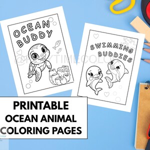 Children Coloring Book, Animal Coloring Book, Ocean Coloring Pages, Kids Activity Book