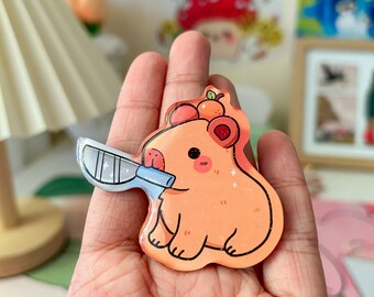 Cute capybara fridge magnets | Refridgerator magnets, acrylic magnets, magnets for fridge