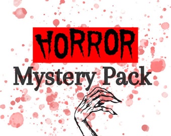 Horror mystery bags, scary movie, horror movie gift set, Halloween, fun gift, mystery gift set, mystery box, spooky box