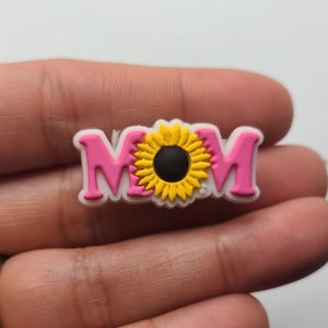 Sunflower, Mom flower croc charms, shoe charms, shoe accessories, shoe decorations, Mom gift, mother