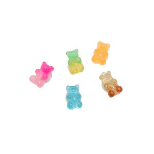 Acrylic gummy bear croc charms, shoe charms, shoe accessories, shoe decorations