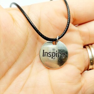 Inspirational charm necklace, charm necklace, gift ideas, gifts for her, gifts for teens, inspire charm