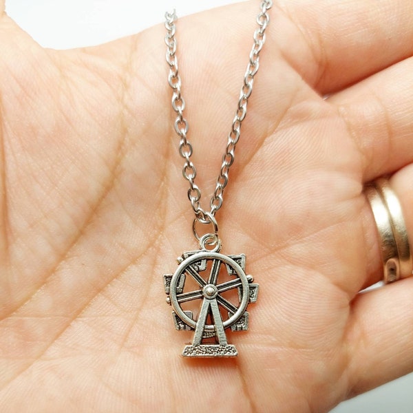 Ferris Wheel charm necklace, charm necklace, gift ideas, gifts for her, gifts for teens, fun jewelry, carnival
