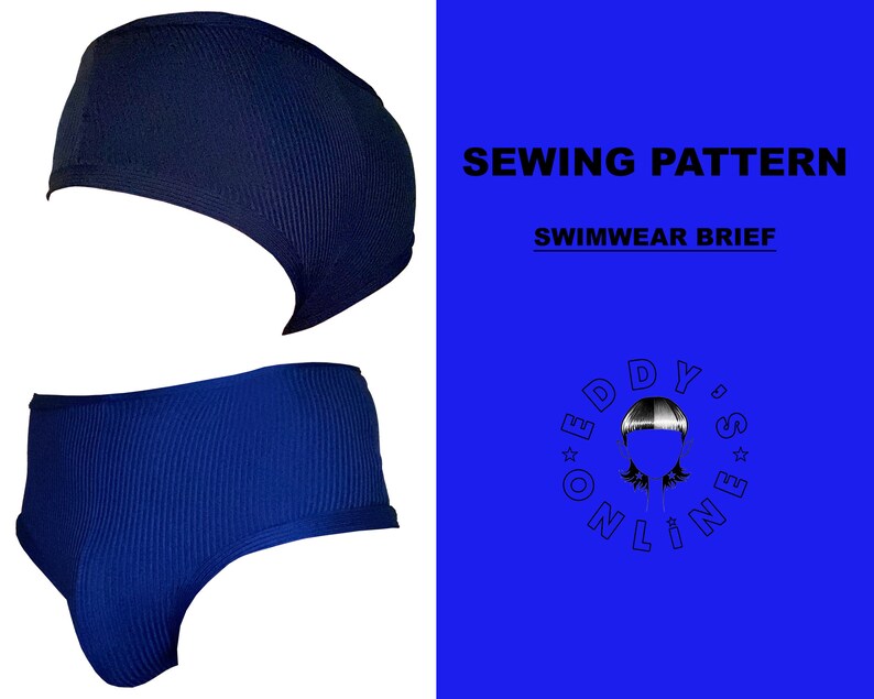 Men's Swimwear Brief Digital PDF Sewing Pattern US Size Etsy Australia