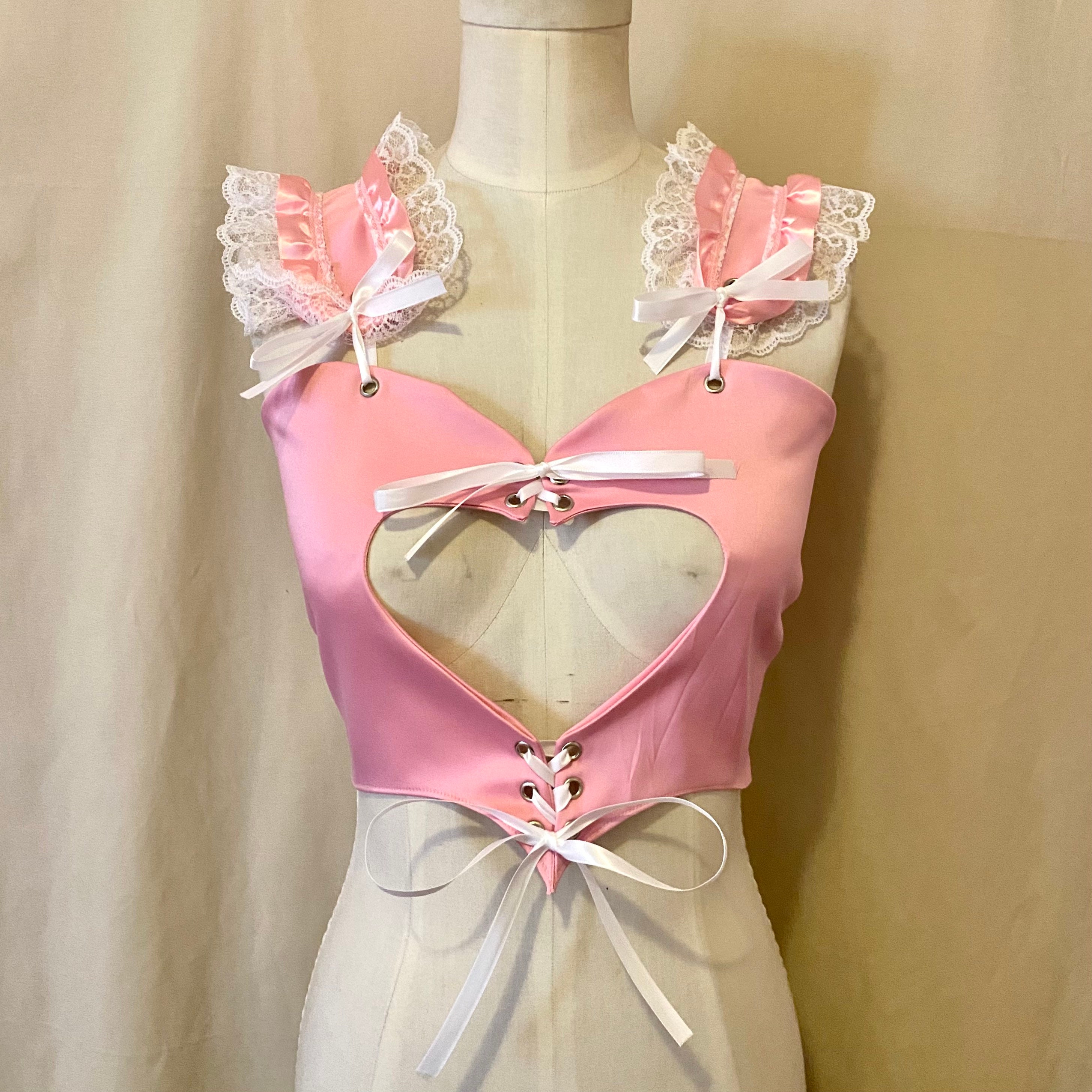 Heart Shaped Corset Top Etsy