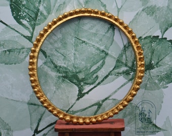 Thin Gilded Rounded Bubble Frame | Ornamentation for Dollhouses