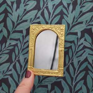 Nouveau Column Mirror | Ornamentation for Dollhouse Miniatures