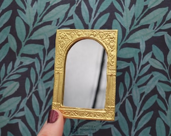 Nouveau Column Mirror | Ornamentation for Dollhouse Miniatures