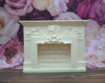 Floral Bow Fireplace | Ornamentation for Dollhouse