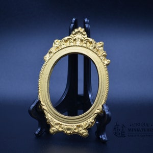 Ornate Oval Frame | Miniature for Dollhouses