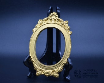 Ornate Oval Frame | Miniature for Dollhouses