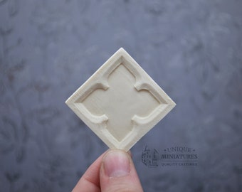 Square Spade Appliqué | 1.5 Inch | Decorative Appliqués | 4 Count