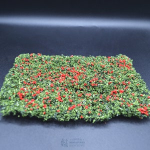 Red Rose Leaf Micro Flox Ivy | 7x5 Inches | Miniature for Dollhouse Garden