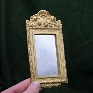Nouveau Carnation Mirror | Ornamentation for Dollhouse