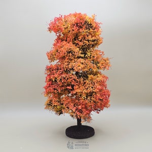 Elm Tree with Round Base | 8 Inches | Miniature for Dollhouse Garden
