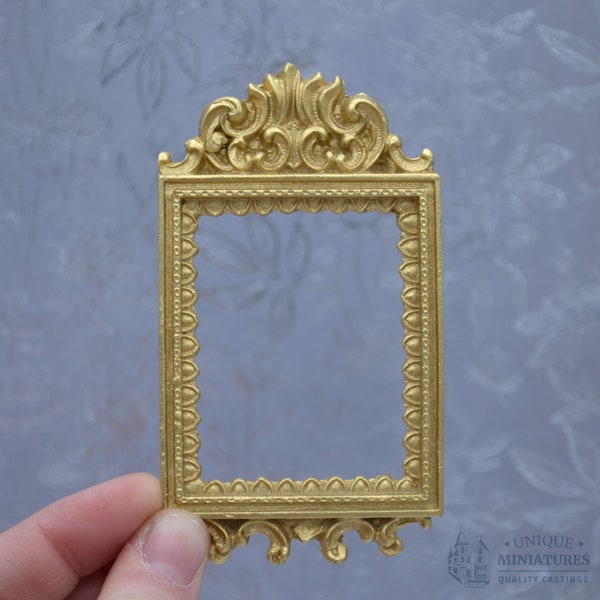 Gold Edwardian Frame | Ornamentation for Dollhouses