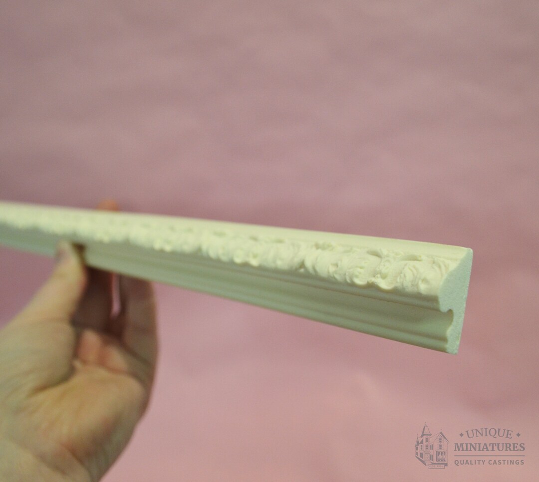 Ornate Leaf Crown Molding 18 Ornamentation for Dollhouse Miniatures Etsy
