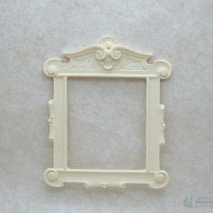 Spiral Scroll Overmantel | Miniature Ceiling Carving for Dollhouse