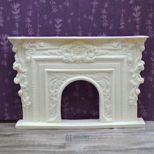 Rococo Fireplace | Ornamentation for Dollhouse