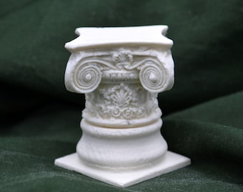 Set di colonne a spirale in felce / Decorazione in miniatura ornata
