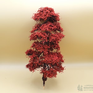 Large Maple Oak Tree on Spike | 8 Inches | Miniature for Dollhouse Garden