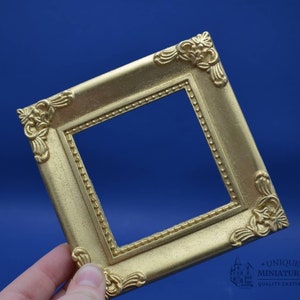 Large Gilded Square Frame | Miniature for Dollhouses