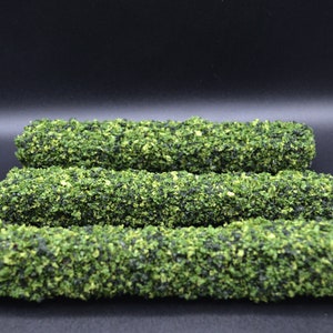 Green Square Hedges | 8 Inches | Set of 3 | Miniature for Dollhouse Garden