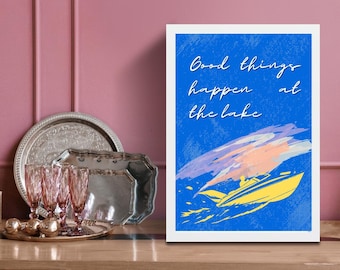 One Golden Summer Carley Fortune Bookish Wall Art Bookish Poster Romance Book Wall art Romance book poster Booktok Cute Minimalist Pink