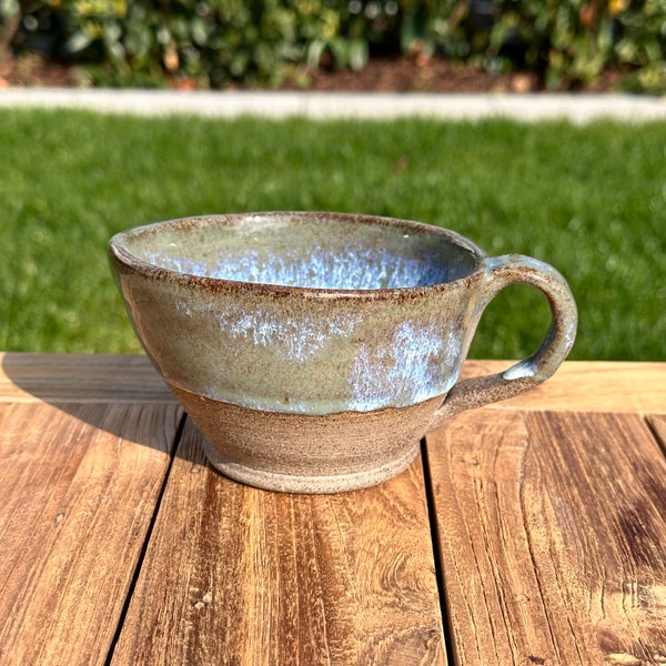 Handgefertigte Keramik-Tasse 250 ml: Genieße deinen Tee, Kaffee oder Milchkaffee aus einem besonderen Unikat, Geschenkidee für Kaffeetrinker