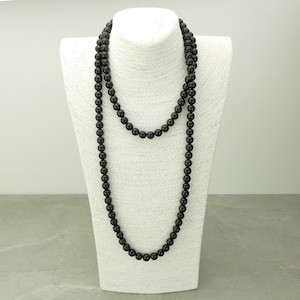Jet Necklace - Jet Jewellery - Beaded Necklace - Beaded Jewellery - Gift for her - Jet necklace for women