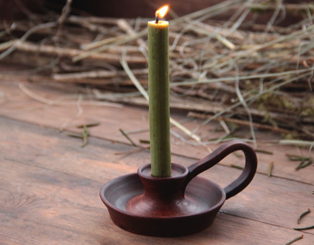 Ceramic Candlesticks for Cylindrical Herbal Candles Etsy