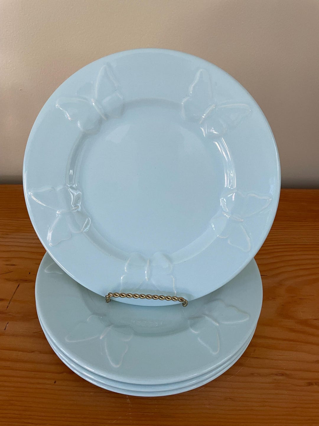 Assiette Varages éventail Bleu - Fabriquée En France - Céramique