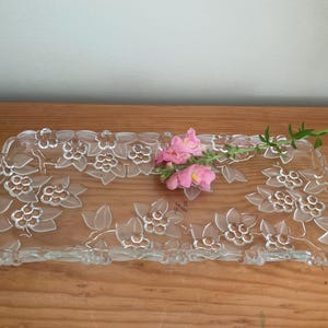 Mikasa Carmen Canape Tray, Vintage 80s Walther Glas Germany