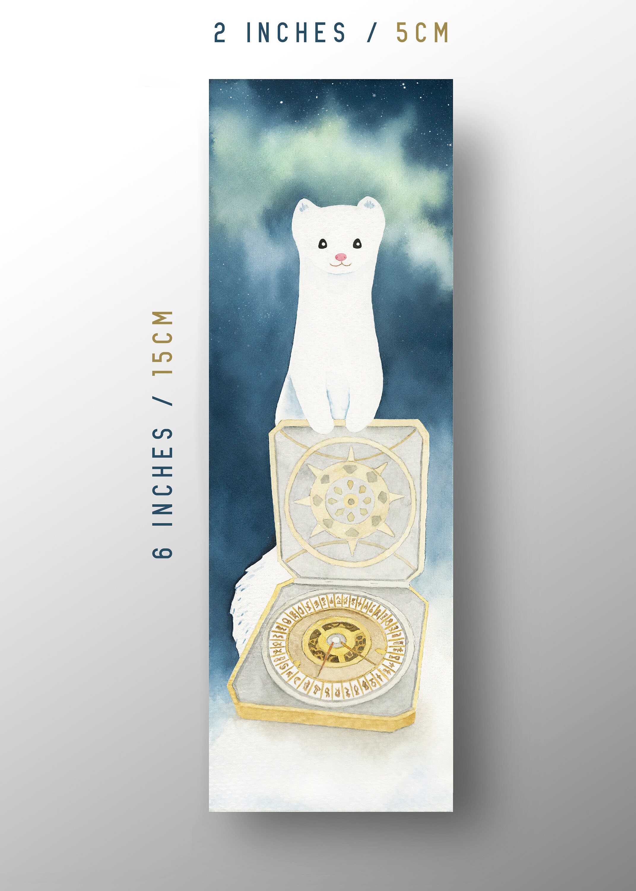 His Dark Materials Bookmark: Pan & Alethiometer Watercolor (digital ...