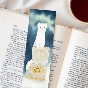 His Dark Materials Bookmark: Pan & Alethiometer Watercolor (digital ...