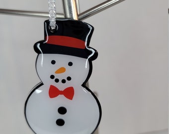 snowman stocking tag/ornament