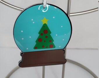 Snow globe stocking tag/ ornament