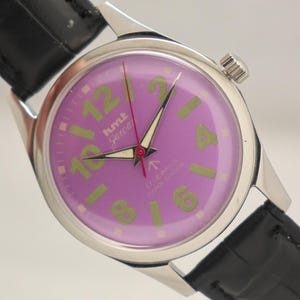 Vintage HMT Jawan 17 Jewels Hand Winding Men&#39;s Watch | HMT Watch | HMT Purple Watch.