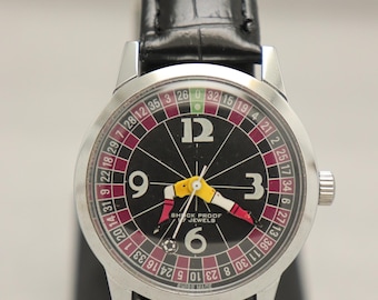 Vintage Roulette Dial Men's Watch | Swiss Hand Winding Movement