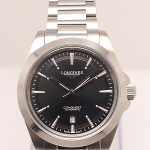 Refurbished Longines Automatic 41 mm Black Dial Men's Watch. | Gift for Him.