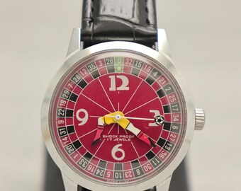 Vintage Roulette Dial Men's Watch | Swiss Hand Winding