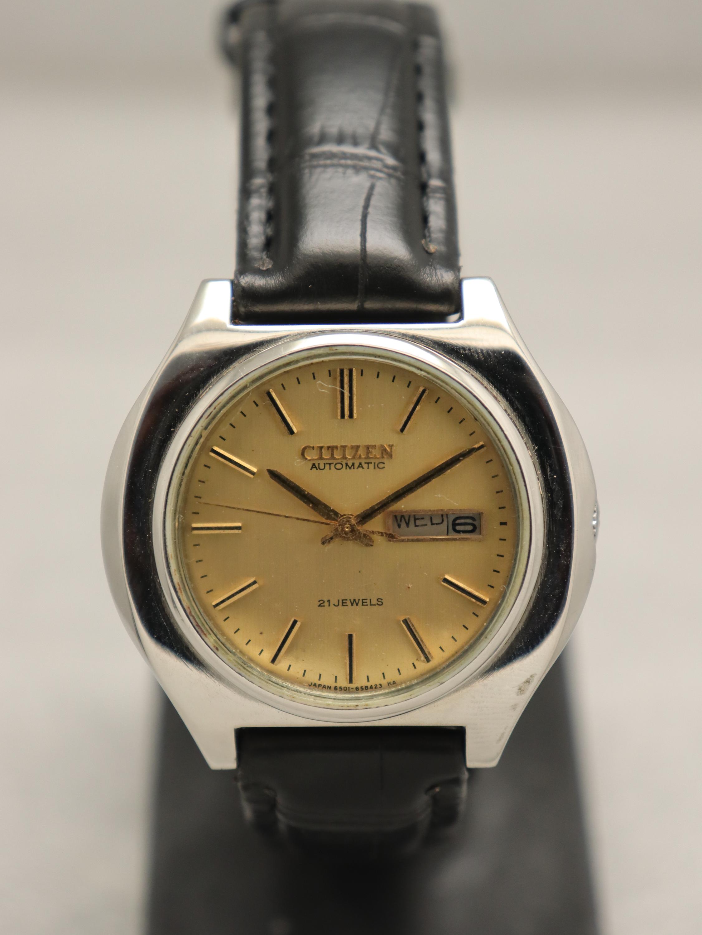JAPAN VINTAGE CITIZEN 自動巻 82系 OH済 稼働 JAPAN VINTAGE CITIZEN 自動巻 82系 OH済 稼働 - メルカリ
