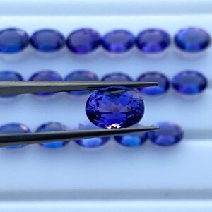 Natural AAAA Tanzanite Gemstone, Oval Faceted Loose Gem for Jewelry Making, Perfect Gift for Jewelry Designers