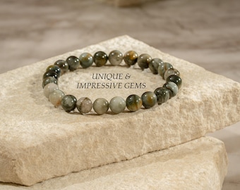 Natural Cat's Eye Bracelet, Handmade Boho Jewelry for Women, Elegant Gemstone Accessory, Versatile Gift for Birthday or Anniversary
