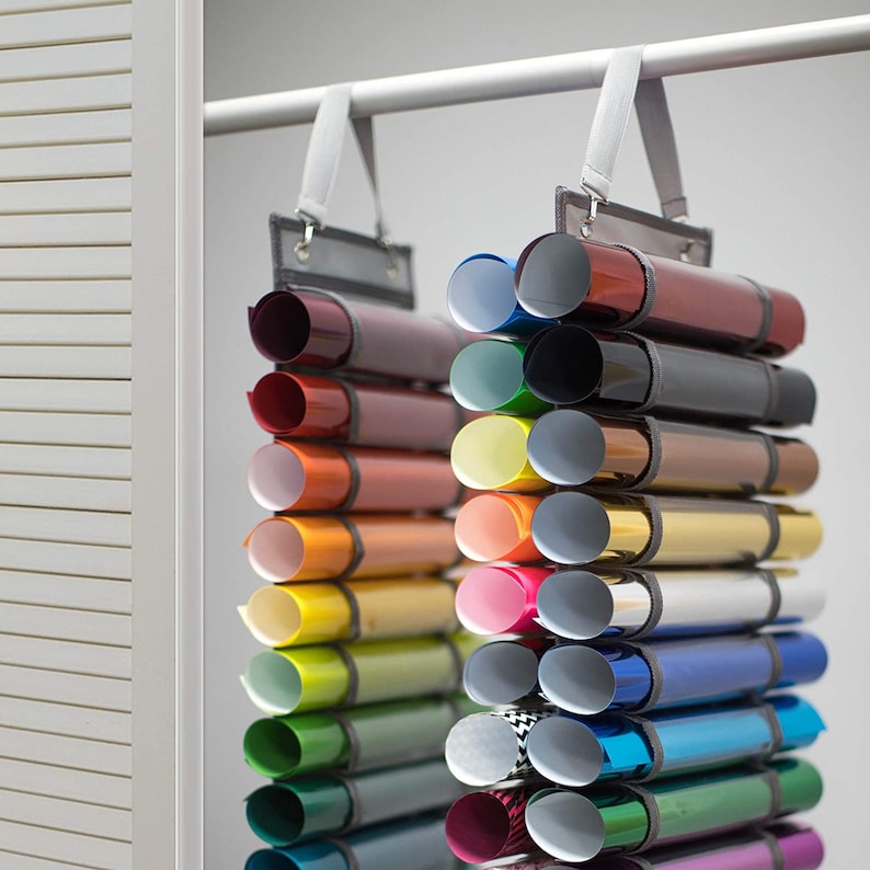 Vinyl Roll Holder Storage Organizer With 24 Compartments Etsy