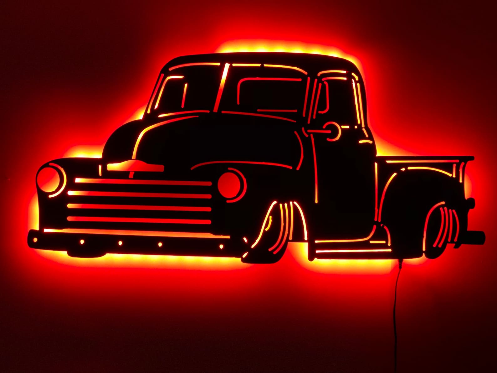 19481953 Chevy Truck LED light up sign Etsy